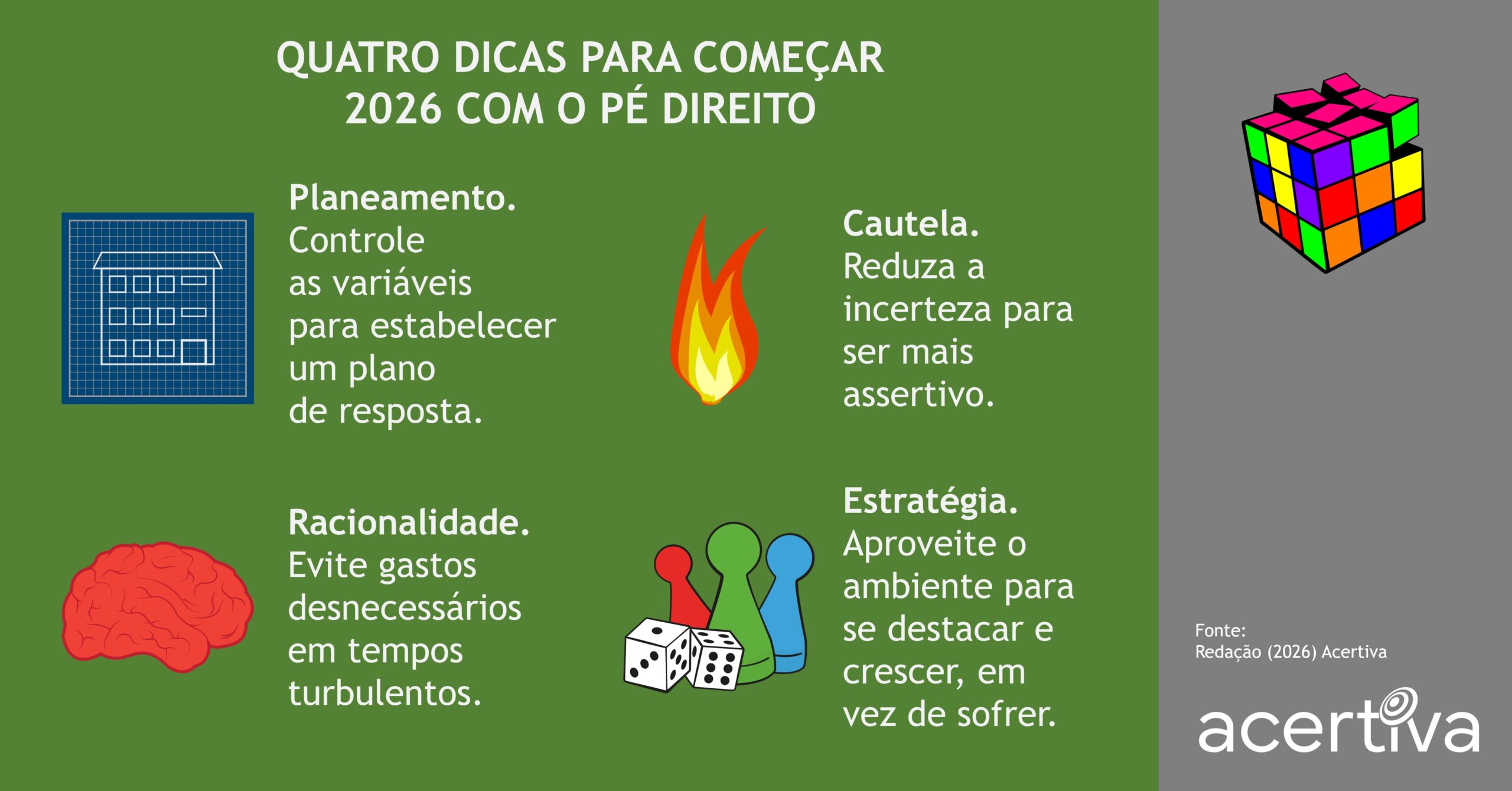 Quatro Dicas Para Começar 2026 Com O Pé Direito