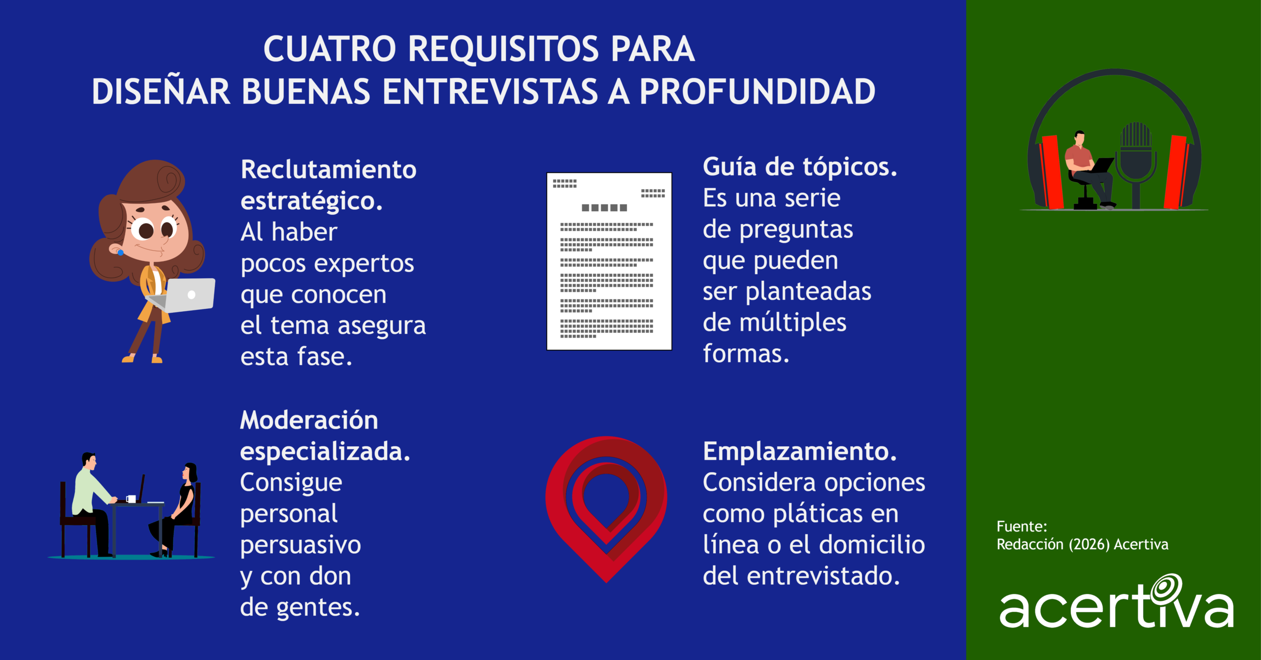 Cuatro Requisitos Para Diseñar Buenas Entrevistas A Profundidad